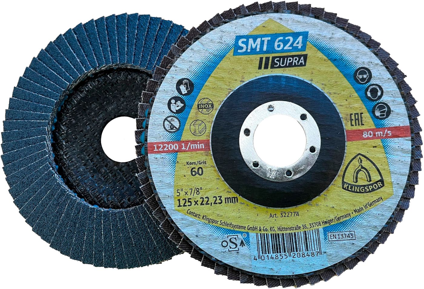 1x10 Klingspor SMT 628 Supra 125 Korn 80 gerade - - Jetzt bei